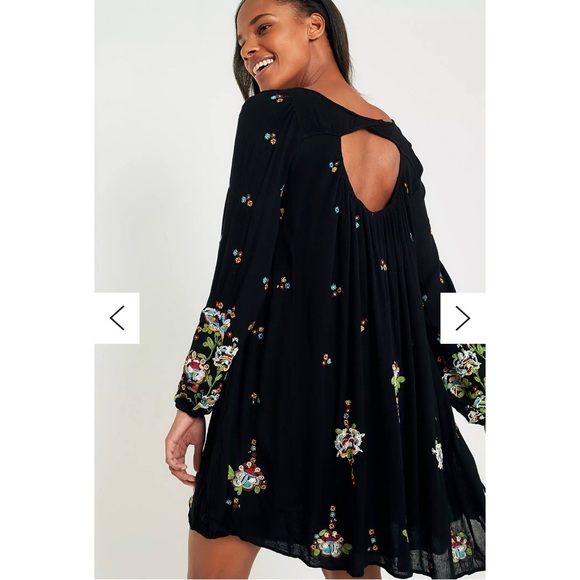 ❌SOLD❌ Free People Oxford Floral Embroidered Mini Dress, Large - Picture 2 of 10